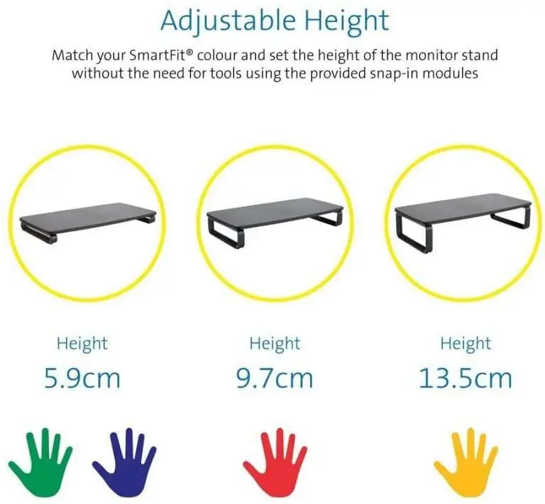 Kensington Smart Fit Monitor Stand adjust