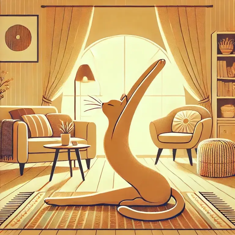 Be Like Coco: Cat-Inspired Stretching for Perfect Posture!